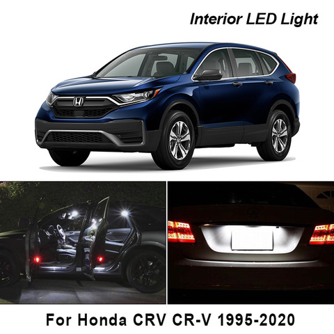 Canbus For Honda CRV CR-V 1995-2022 Vehicle LED Interior Dome Map Light License Plate Lamp Kit Auto Lighting Accessories ► Photo 1/6