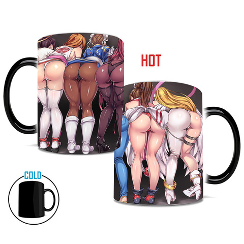 Fashion Sexy Butt Mug Anime Game Coffee Tea Heat Sensitive Mug Changing Color Magic Mug CeramicTea Cup Best Gift for Your Friend ► Photo 1/6