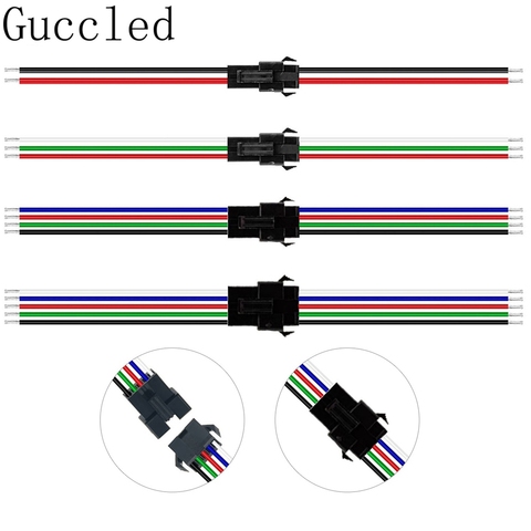 JST Connector Male And Female 5-100 Pairs 2pin/3pin/4pin/5pin For 5050/3528 WS2812B/WS2811 WS2813/WS2815 SK6812 LED Strip ► Photo 1/6