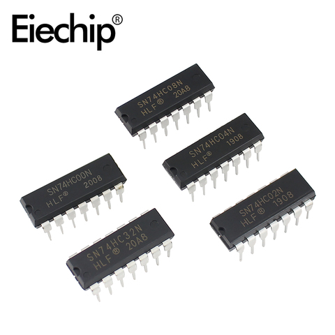 74HC series Logic IC electronic Assortment Kit 74HC00/74HC02/74HC04/74HC08/74HC32 DIP ICs 5 value x10pcs ► Photo 1/5