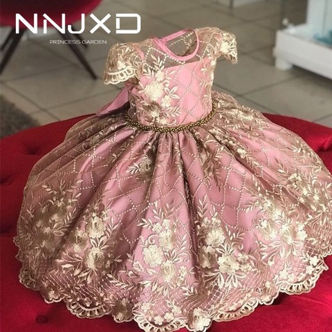 4-10 Years Kids Dress for Girls Wedding Tulle Lace Girl Dress Elegant Princess Party Pageant Formal Gown For Teen Children Dress ► Photo 1/6