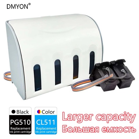 DMYON Compatible for Canon PG510 CL511 CISS Bulk Ink Cartridge For MP240 MP250 MP260 MP280 MP480 MP490 IP2700 MP499 Printer ► Photo 1/6