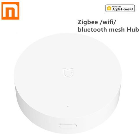 For XiaoMi Intelligent Multimode Gateway 3 Zigbee Bluetooth Hub Smart Home  Work with Mijia Apple Homekit In Stock