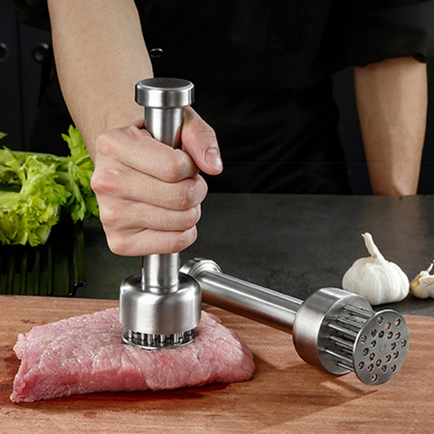304 Stainless Steel Meat Tenderizer, Durable 21 Ultra Sharp Needle Blade Tenderizer for Steak, Beef - Kitchen Cooking Tools ► Photo 1/6