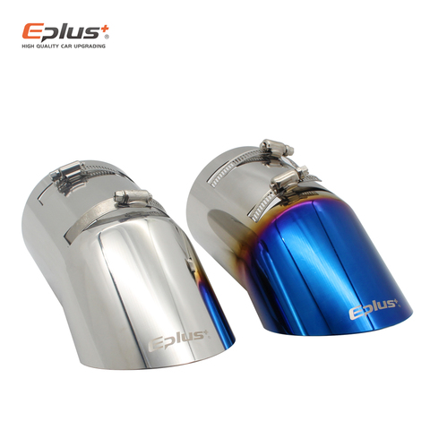 Eplus Car Styling Mufflers Exhaust Tail Throat Pipe Tip Universal Stainless Steel Large Diameter 96mm Auto Muffler ► Photo 1/6