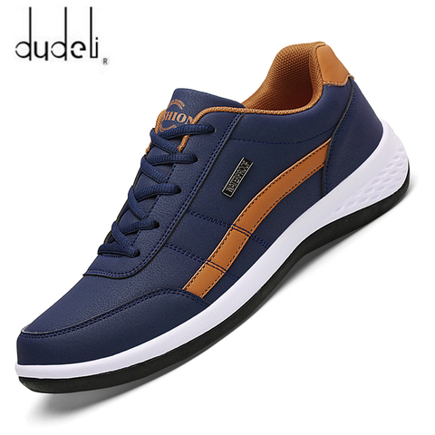 Leather Men Shoes Luxury Brand England Trend Casual Shoes Men Sneakers Italian Breathable Leisure Male Footwear Chaussure Homme ► Photo 1/6