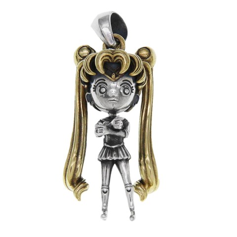 BOCAI New solid s925 sterling silver woman pendant cute girl doll keychain pendant new fashion jewelry ► Photo 1/6