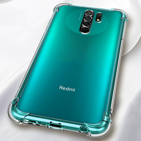 Clear TPU Case For Xiaomi Redmi Note 9 8 Pro 7 8T 8A 7A 9A 9C 9S Poco X3 NFC M3 Soft Silicone Transparent Shockproof Cover Case ► Photo 1/6