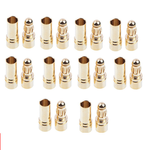 20/40pcs 3.5mm Gold Bullet Banana Connector Plug For ESC Battery Motor (10/20 pair) ► Photo 1/6