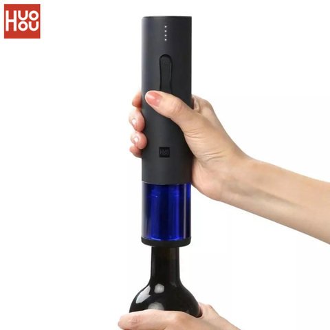 New Original Huohou Automatic Wine Bottle Kit Electric Corkscrew With Foil Cutter 2022 Newest arrive ► Photo 1/6