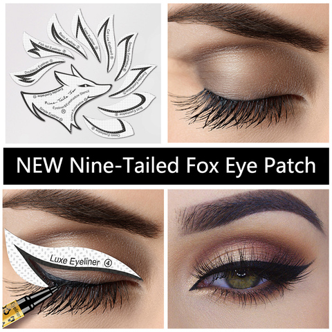 Convenient and fast eye shadow eyeliner makeup template stickers nine tail fox eye makeup template eye makeup tools ► Photo 1/6