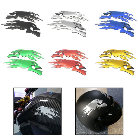 OLPAY Motorcycle Car Universal 3D Emblem Sticker Helmet Skull Decals Fuel Tank Stickers Frame Body Decoration Sticker Decal ► Photo 1/6