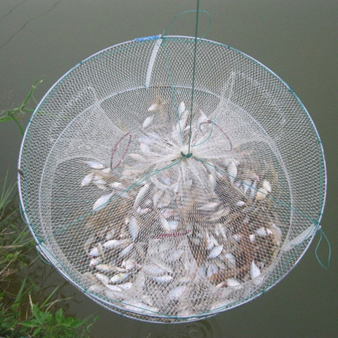 Fishing Accessories Foldable Drop Net Fishing Landing Prawn Bait