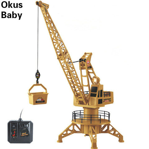 Remote Control Crane Kids Boys Radio Remote Controlled RC Tower Crane Construction Site Vehicle Toy ► Photo 1/6