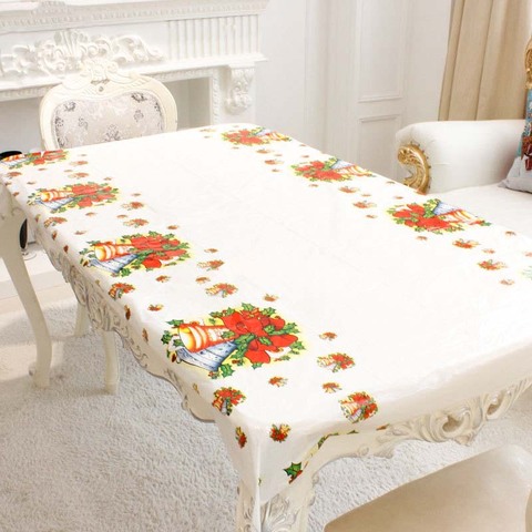Christmas Tablecloth Christmas Kitchen Table Covers Christmas Decorations for Home Table Navidad 2022 Xmas New Year Party Decor ► Photo 1/6