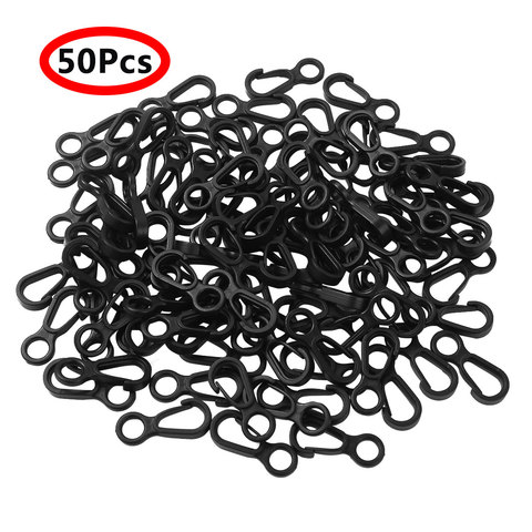 50pcs Small Flag Pole Snap Clip Hooks Attachment Cord Ends Lock For Bag Parts Outdoor Camp Clothesline Rope Hook Accessories ► Photo 1/6