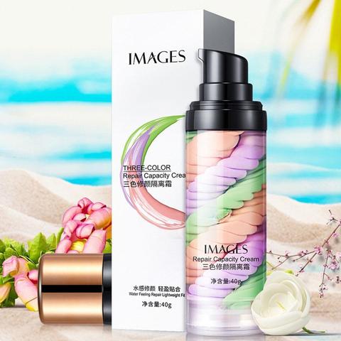 Mixed Isolation Lotion Fill Pores Moisturizing Bright Primer Concealer Makeup Foundation Three-color Base Liquid Skin L3O8 ► Photo 1/6