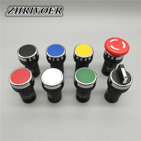 New 22mm La38 Series Push Button Switch Flat Knob Emergency Stop 10A/380V ► Photo 1/6