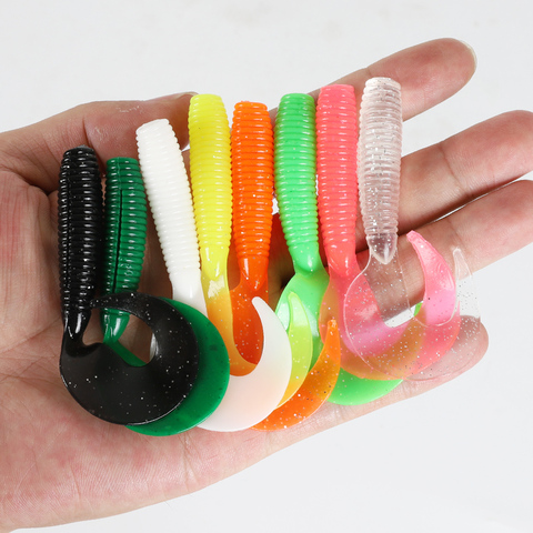 BILLINGS Fishing Lure 80mm 70mm 60mm 50mm Easy Shiner Jig Swimbait Artificial Double Color Silicone Soft Bait Carp Bass Lure ► Photo 1/6