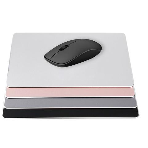 Slim Sleek Anti-Slip Mouse Pad Aluminum Alloy Computer Gaming Mouse Pads Waterproof Mice Mousepad tapis de souris 20*18*0.22 CM ► Photo 1/6