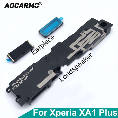 Aocarmo For SONY Xperia XA1 Plus G3421/G3423/SM11 XA1P Top Ear Speaker Earpiece Earphone Bottom Loudspeaker With Adhesive ► Photo 1/5