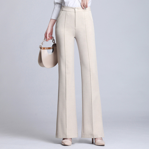 2022 Flared Pants Women New Spring Summer High Waist Was Thin Fashionable Korean Version Micro Pants Women's Large Size Trousers ► Photo 1/6