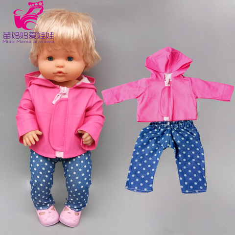 for 40cm Nenuco baby doll clothes coat 38cm Ropa y su Hermanita doll leather jacket - Price history & | AliExpress Seller - Daniel's childhood Store | Alitools.io