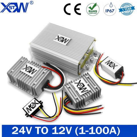 DC DC Converter 24V to 12V 1A 5A 10A 100A 50A Step Down 24 Volt to 12 Volt Buck Regulator Voltage with CE for Solar for LED ► Photo 1/6