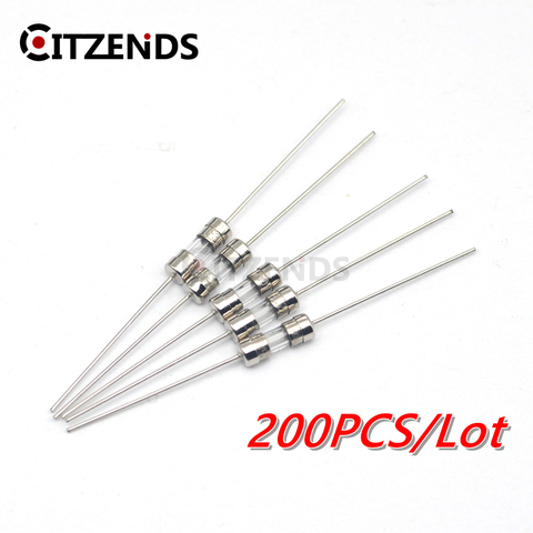 200Pcs/lot 3.6*10mm 3*10 4*11 Glass fuse Fast/Slow blow 250V 0.5A 1A 2A 3A 3.15A 4A 5A 6.3A 10A 15A with legs F/T type 3.6x10 ► Photo 1/3