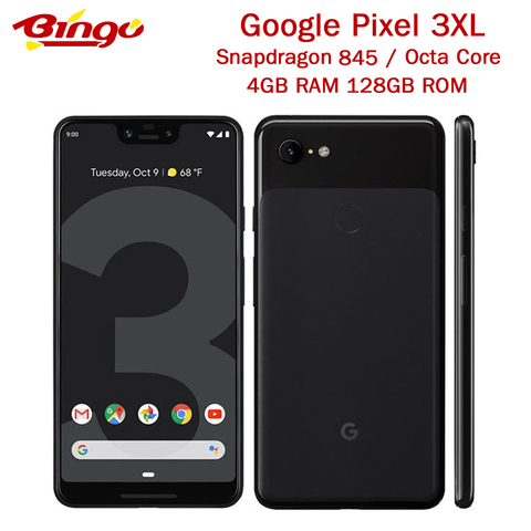 Original Google Pixel 3 XL Pixel 3XL Pixel XL3 Octa Core 4GB RAM 128GB ROM Android 9.0 NFC  mobile phone original fast charger ► Photo 1/6