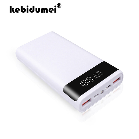 Battery Storage Box Power Bank 6x18650 Battery Box QC 3.0 Quick Fast Charger Type-C Micro USB 5V Mobile Phone Charger Box ► Photo 1/6