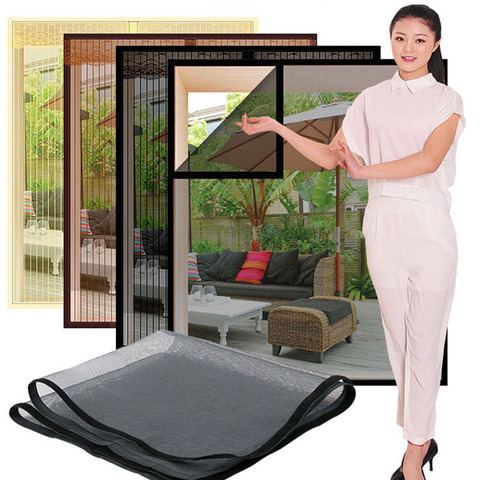 Insect Window Screen Mesh Anti-Mosquito Net Curtain Tulle Hook Fastener