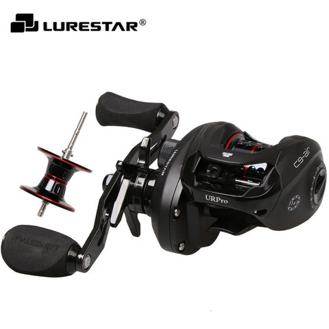 Free Shipping!Lurestar C9-air Low Frofile Baitcasting Reel Double Aluminum Spool Lure Fishing Reel Carbon handle ► Photo 1/5