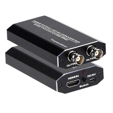 HDMI to AHD Converter Adapter, Full HD 1080P for Monitor HDTV DVRs,Convert HDMI Video Signal to TVI CVI AHD CVBS BNC ► Photo 1/6