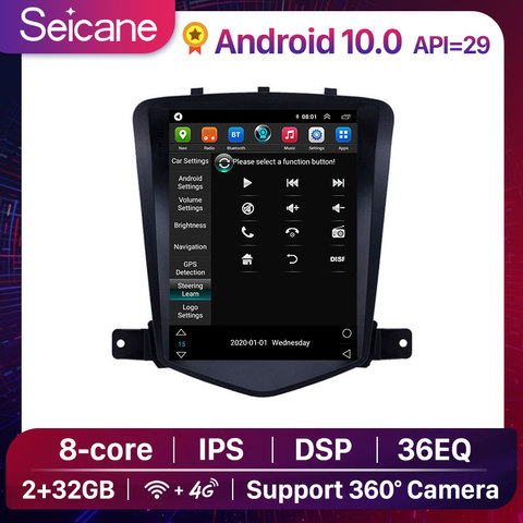 Seicane 9.7 inch 2GB Android 10 Car Multimedia Player GPS For Chevrolet Cruze J300 Daewoo Lacett 2009-2015 support TPMS Carplay ► Photo 1/6