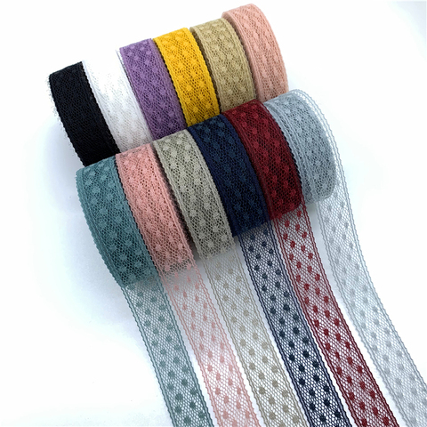 5yards/Lot 15mm High Quality Lace Ribbon Embroidered Lace Fabric For Skirt Accessories Trim Decoration Handmade Sewing Fabric ► Photo 1/6