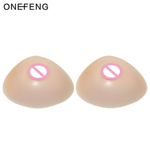 ONEFENG Hot Selling Soft Silicone Fake Breasts Realistic Sexy Boobs Triangle Shape for Crossdresser 400-1600g/Pair ► Photo 1/6