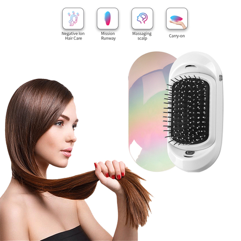YIBER Ionic Hair Brush Scalp Massager Hair Brushes Electric Hot Comb Negative Ion Antistatic Comb Straightening Brushes ► Photo 1/6