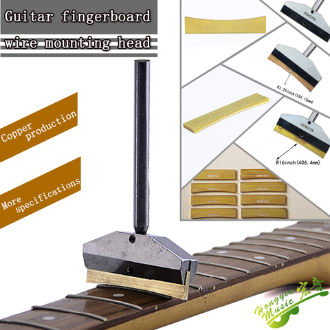 Guitar Fingerboard Fret Press Caul With Brass Insert For Guitar Bass Guitar Wire Replacement Tool ► Photo 1/6