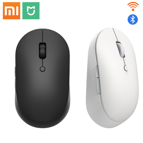 Orignial Xiaomi Mi Wireless Dual-Mode Mouse Silent Ergonomic Bluetooth USB Side buttons Protable Mini Wireless Mouse for Laptop ► Photo 1/5