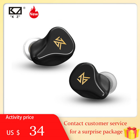 KZ Z1 New TWS True Wireless Bluetooth 5.0 Earphones 1DD Dynamic Earbuds Touch Control Noise Cancelling Sport Headset S1 ZSX ZSN ► Photo 1/6
