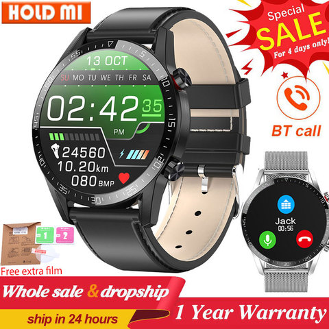 L13 business Smart Watch Men Bluetooth Call IP68 Waterproof ECG Pressure Heart Rate Fitness Tracker sports Smartwatch PK L8 ► Photo 1/6