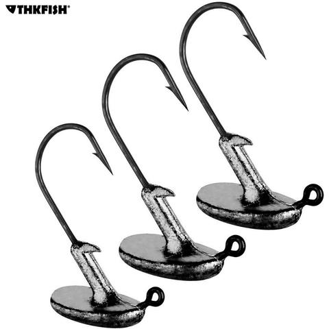 5pcs/lot Jig Head Fishing Hooks 3.5g 5g 7g 10g 14g Tumbler Lead Head Fishhook Anti-hanging grass Fishing Hooks For Soft Baits ► Photo 1/6