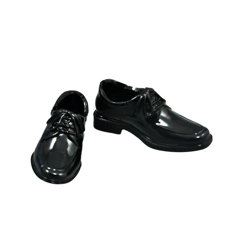 1/6 Scale Black Bike Toe Dress Shoes for 12 Inch   Male Figure ► Photo 1/6