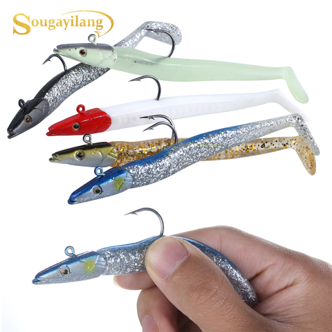 Sougayilang 5pcs Artificial Fishing Lures 23g 10.2cm Fishing Soft Baits Fake Bait Carp Fishing Lures Fishing Tackle ► Photo 1/6