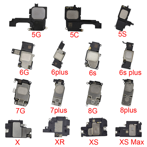 1pcs Loudspeaker For iphone 5 5C 5S 6 6S 7 8 PLUS X XR XS MAX  Lound Speaker Ringer inner Buzzer Flex Cable replacement ► Photo 1/1