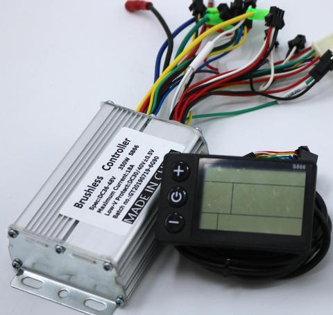 GREENTIME 36V 48V 60V 350W 18A motor controller E-bike brushless speed controller and S866 LCD Display ► Photo 1/4