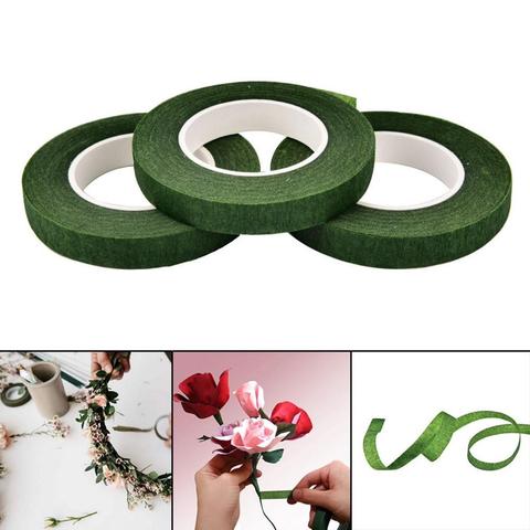 30 Yard 12mm Self-adhesive Bouquet Floral Stem Tape Artificial Flower  Stamen Wrapping Florist Green Tapes DIY Flower Supplies - AliExpress