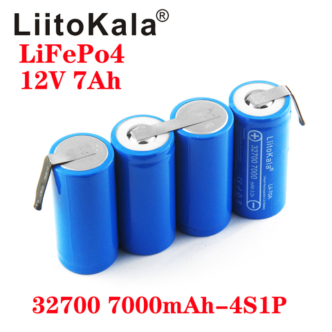 LiitoKala 12V 7Ah 14ah 21ah lii-70A 32700 7000mAh Lifepo4 Battery Pack 4S1P DIY 12.8V Electric Boat Uninterrupted Power ► Photo 1/2