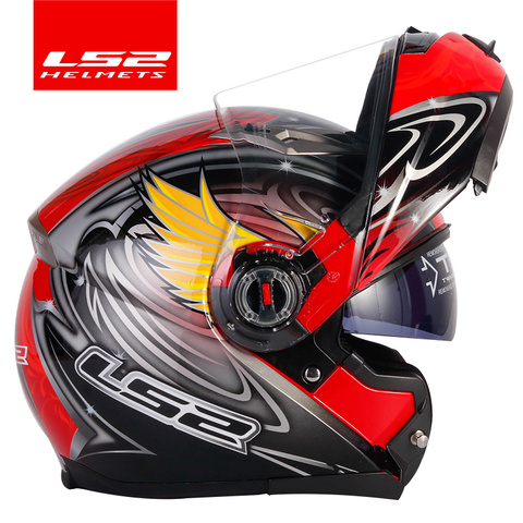 Capacete LS2 FF370 Flip up motorcycle helmet LS2 dual lens modular helmets with sun visor casco moto ► Photo 1/1